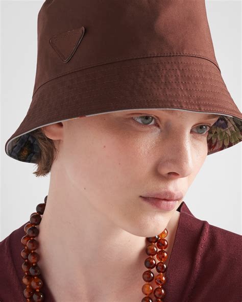 prada reversible hat|Reversible Printed Cotton Bucket Hat .